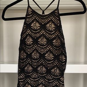 Black Lace Mini Dress